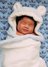 Kayden snug as a bug after a bath! 