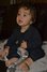 Adorable Iman with his Silver Chenille Blanket