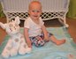 Sweet baby Hudson LOVES all of his little giraffe blankets and Little G plush gi
