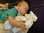 This cutie in Taiwan loves his Little G blanky!