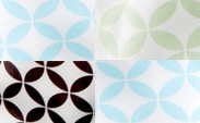 Geometric Circle Aqua | Celadon | Espresso