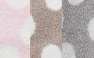 Feather Yarn Dot Silver | Pink | Flax