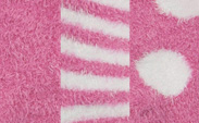 Feather Yarn New Dot/Stripe Raspberry