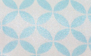 Geometric Circle Satin Aqua