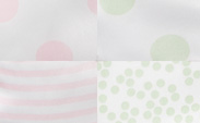 New Dot Pink/Celadon|Stripe Pink|Confetti Celadon
