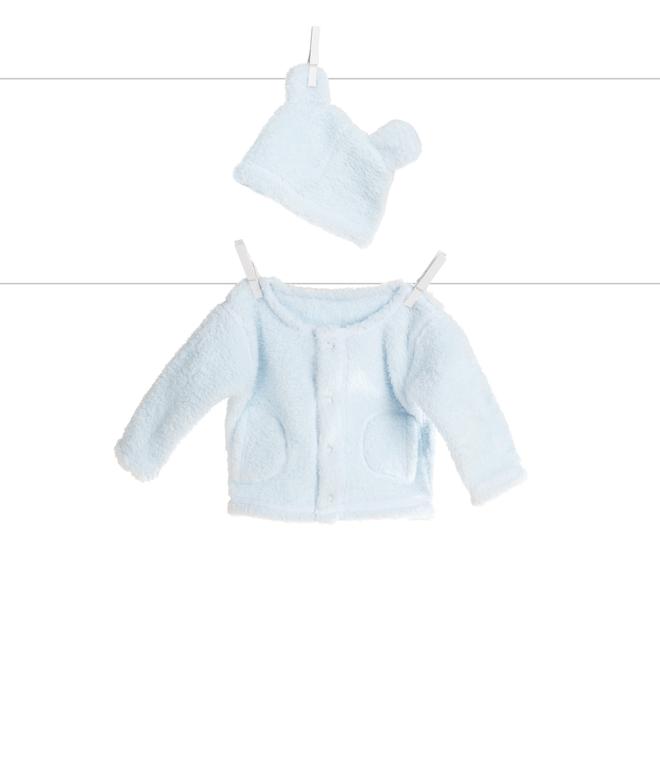 Warm & Fuzzy™ Cardigan + Cap