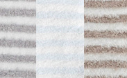 Feather Yarn Stripe Silver | Blue | Flax